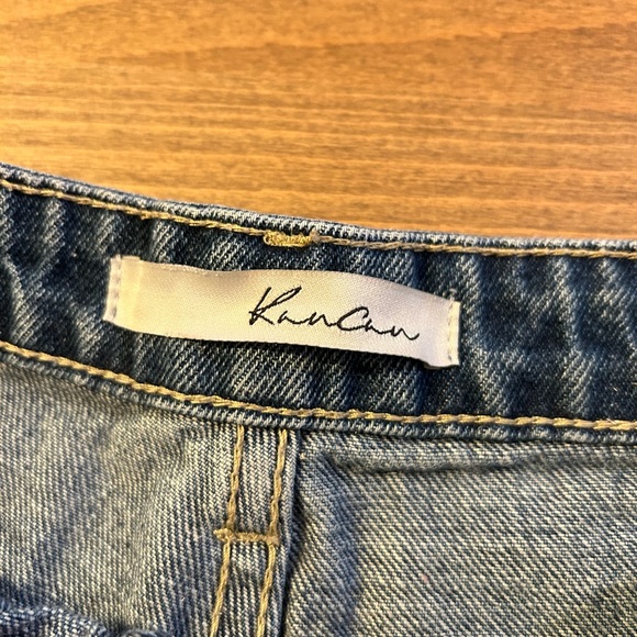 Women’s KanCan denim shirts with distressed/ripped detailing. Size small/26 - Picture 5 of 5